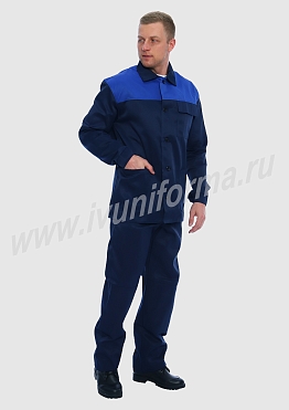 Костюм рабочий мужской с усилением арт. Р-02-22-ГР
