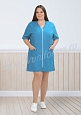 Халат медицинский женский арт. М-20-51-ТС (size +) - 3