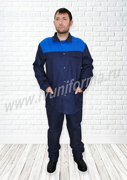 Костюм рабочий мужской арт. Р-02-54-СРЖ